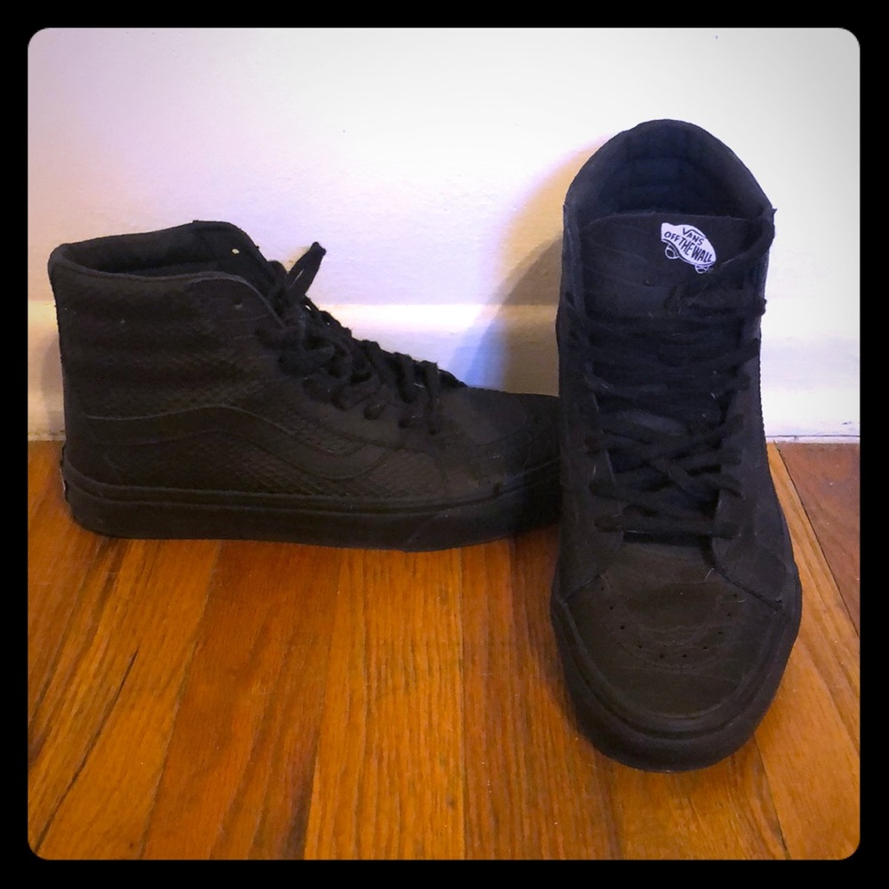 Vans Off the Wall High Top Slate Shoes Sz 8.5!